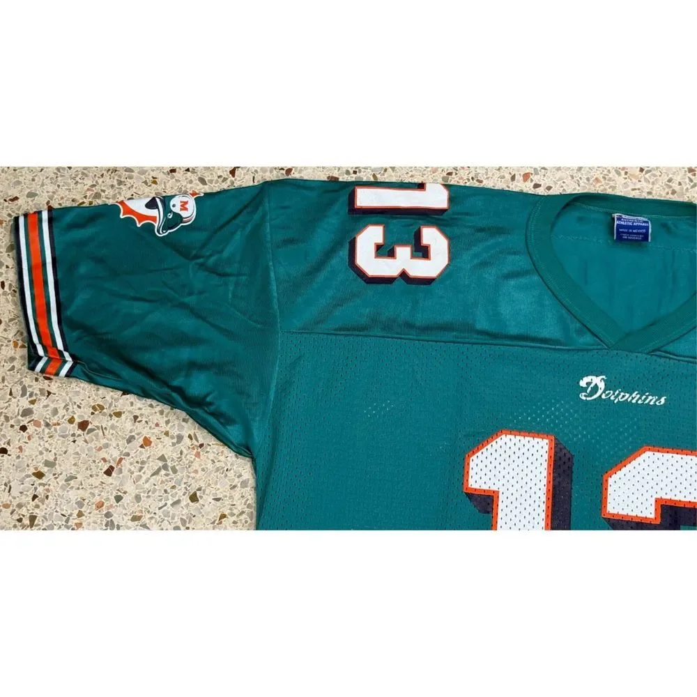 Champion‎ NFL Rare Vtg Miami Dolphins #13 Dan Marino Football Jersey Size 52